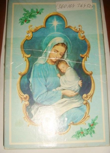 Коробка для подарка Дева Мария винтаж 50х годов Америка 1