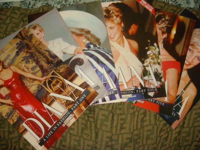 Набор журналов 6 штук Princess Diana a life in Fashion by Daily Mail 1998
