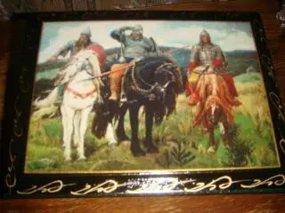 Фотоальбом Палех Три богатыря