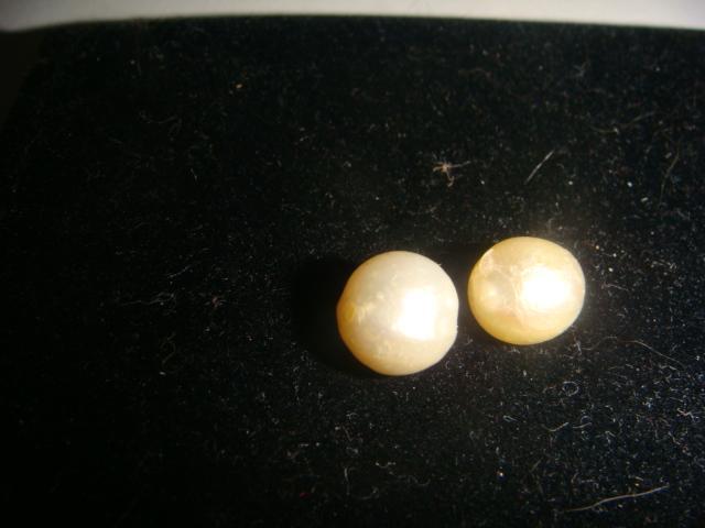 Две жемчужины из золотых серег винтаж 70 х годов 1