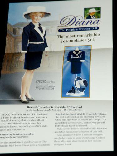 Платье для куклы принцесса Диана Princess Diana винтаж 90х 1