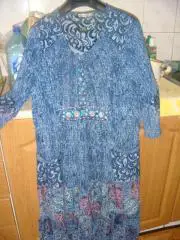 Платье женское лен Корея винтаж 90х р.52-54