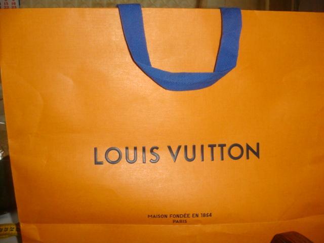 Пакет подарочный Lous Vuitton оранжевый оригинал