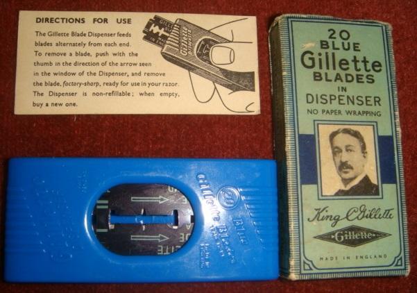 Лезвия для станка Gillette Англия оригинал винтаж 50 х