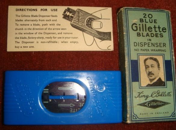 Лезвия для станка Gillette Англия оригинал винтаж 50 х 1
