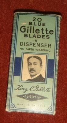 Лезвия для станка Gillette Англия оригинал винтаж 50 х 4