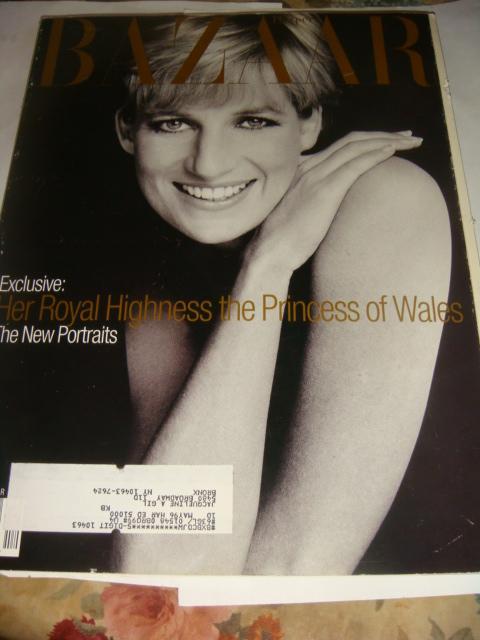 Журнал Bazaar фото Принцессы Дианы Princess Diana декабрь 1995 год