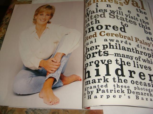 Журнал Bazaar фото Принцессы Дианы Princess Diana декабрь 1995 год 1