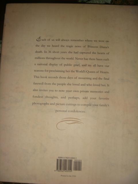 Книга памяти Принцессы Дианы Princess Diana 1997 год 7