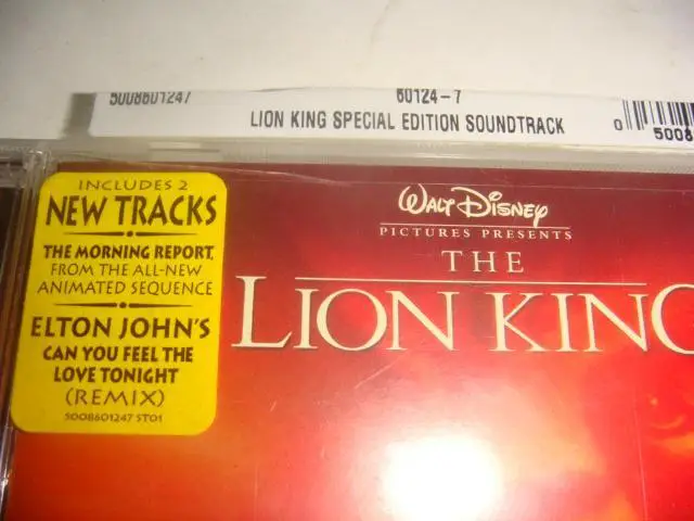 CD к фильму Lion King Король Лев 1