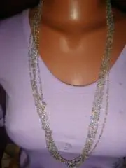 Бусы бисер стеклярус этника винтаж 60х годов