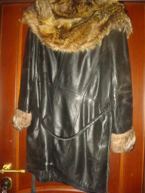 Зимняя куртка Корея с енотом винтаж 90х размер 48-50 1