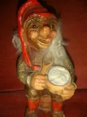 Фигурка гном керамика винтаж 60х Америка