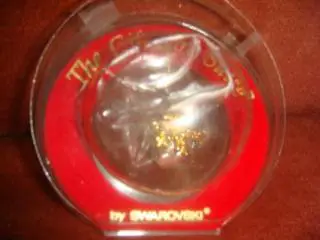 Новогоднее украшение цветок Swarovski винтаж 80х новое