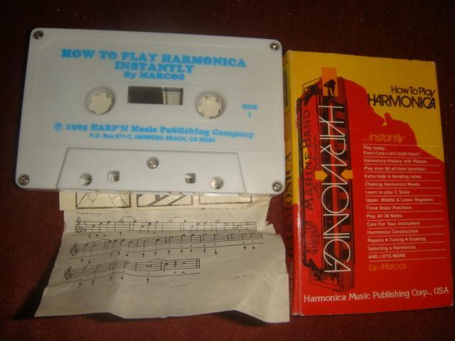Аудиокассета How to play Harmonica 1985 год Америка