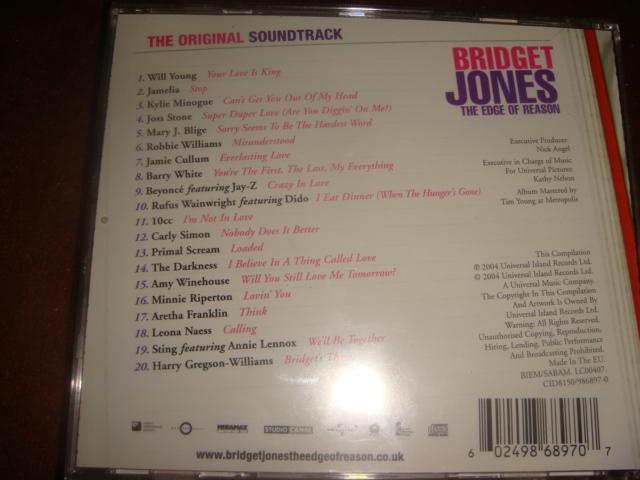Музыка на CD саундтрек к фильму Бриджит Джонс Грани разумного 1