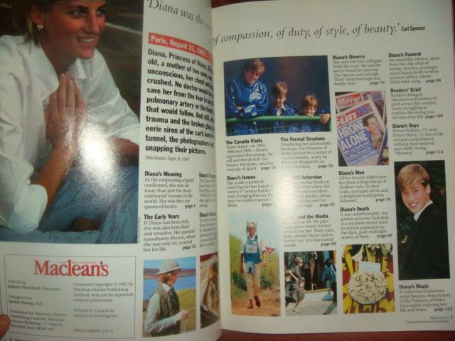 Журнал Macleans памяти принцессы Дианы 1997 год 2