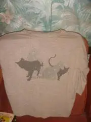 Джемпер трикотаж кашемир с кошками р 48-50