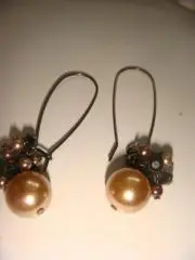 Серьги с жемчугом винтаж Америка