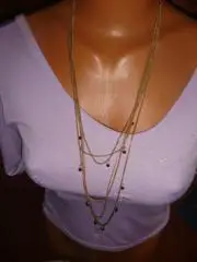 Колье цепочки со стразами винтаж Америка