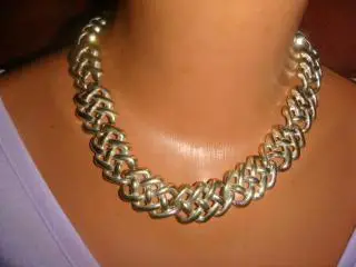 Колье мельхиор арт деко винтаж Америка