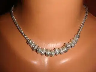 Колье мельхиор шарики винтаж Америка