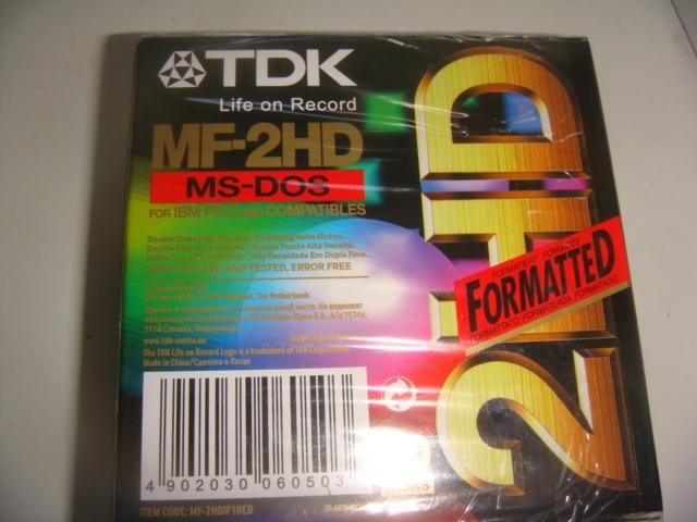 Дискеты TDK MF 2HD 10 штук новые винтаж 90х 1