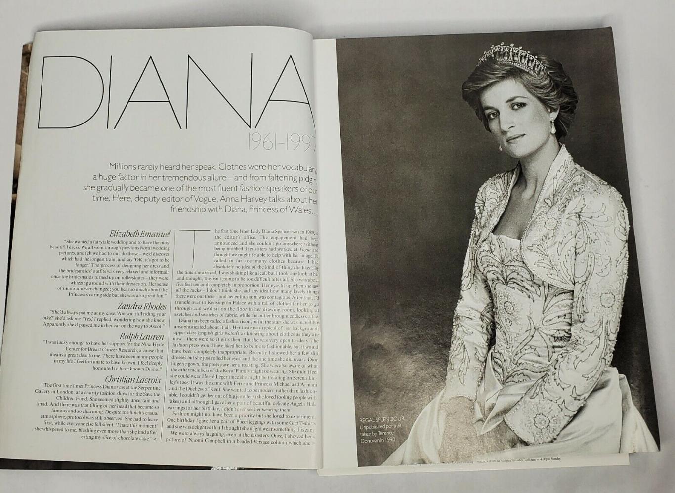 Журнал Vogue памяти принцессы Дианы октябрь 1997 год 2