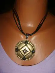 Кулон арт деко бронза винтаж 90х Америка