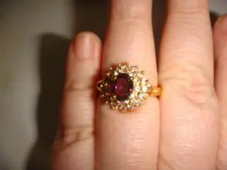 Кольцо коктейльное арт деко бронза винтаж 90х Америка