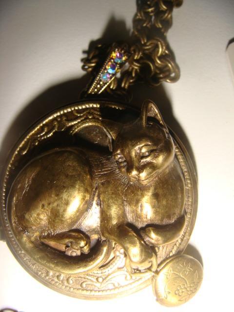 Кулон медальон кошка ф. Sweet Romance винтаж 90х годов новый 1