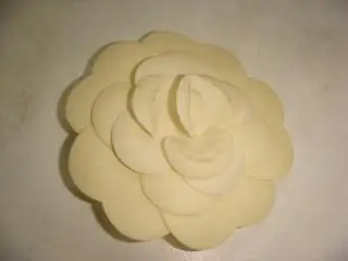 Брошь Chanel камелия лимонная Шанель 7 см