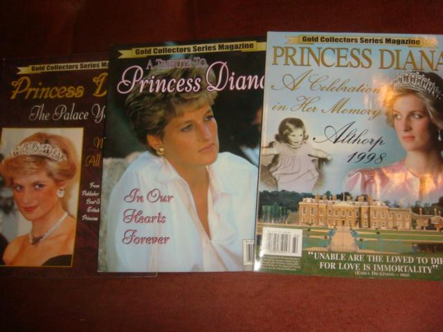 Журналы 3 шт памяти принцессы Дианы 1997-98 год Америка