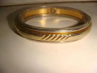 Браслет обруч бронза арт деко винтаж Америка