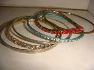 Набор браслетов обруч неделька 7 шт винтаж Америка