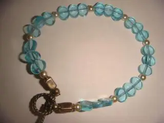 Браслет аквамарин винтаж Америка