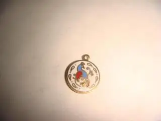 Кулон эмаль клуазоне винтаж 60х Китай