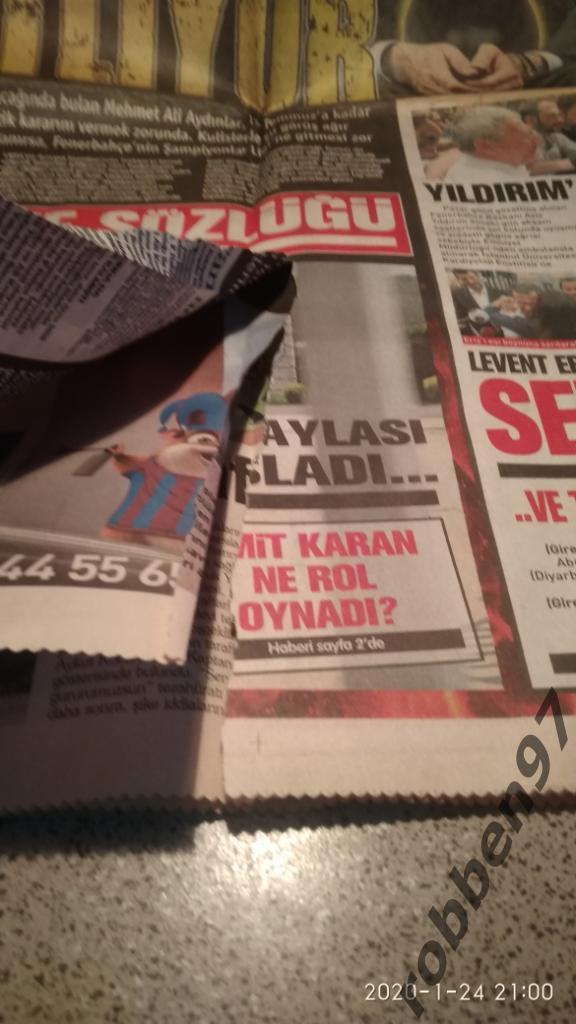 Турецкая пресса.FANATIK 1
