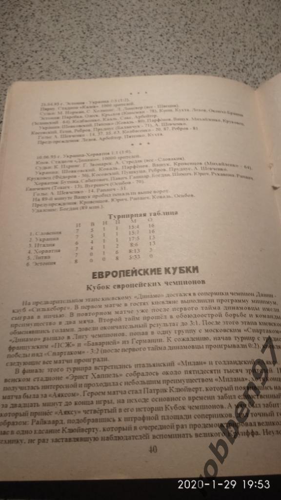 БУКОВИНСКИЙ ФУТБОЛ.Сезон 1995-96(I круг) 3