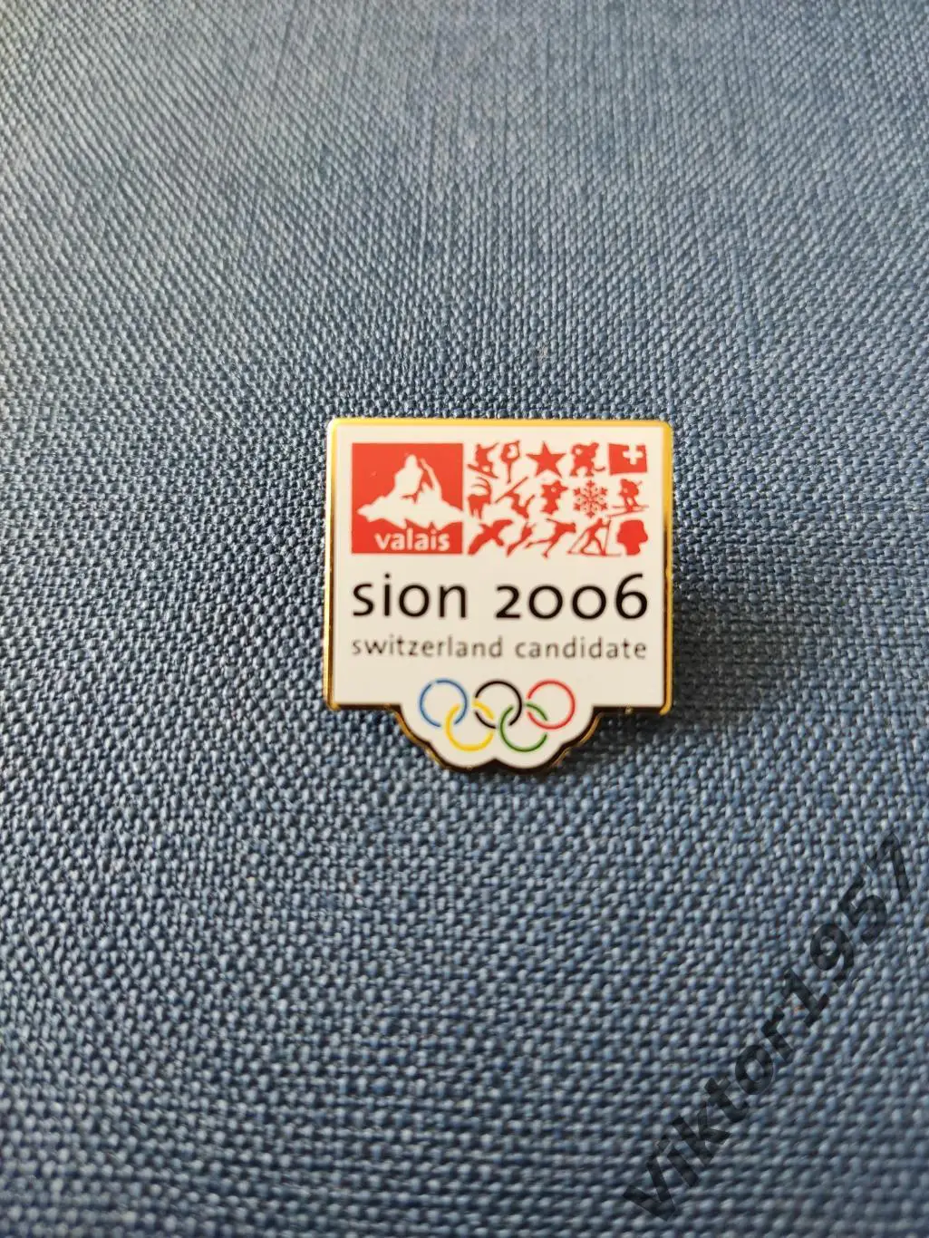 Знак кандидат Швейцария на проведение олимпийских игр 2006 г.,официальный