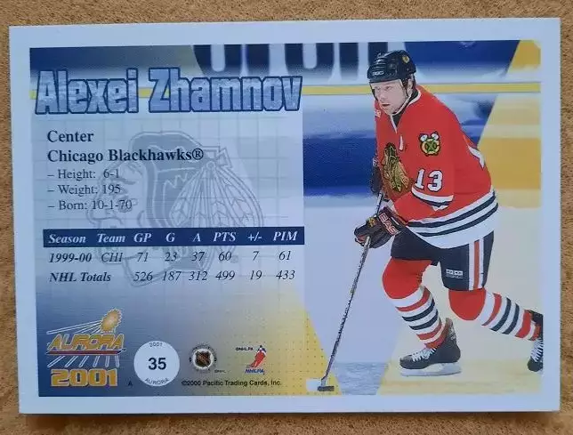 НХЛ Алексей Жамнов Чикаго Блэкхокс Динамо Москва Витязь № 35 1