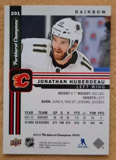 НХЛ Джонатан Юбердо Калгари Флэймз № 201 рейн 1