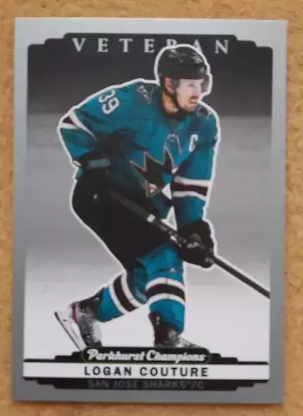 НХЛ Логан Кутюр Сан-Хосе Шаркс № 21 сильвер