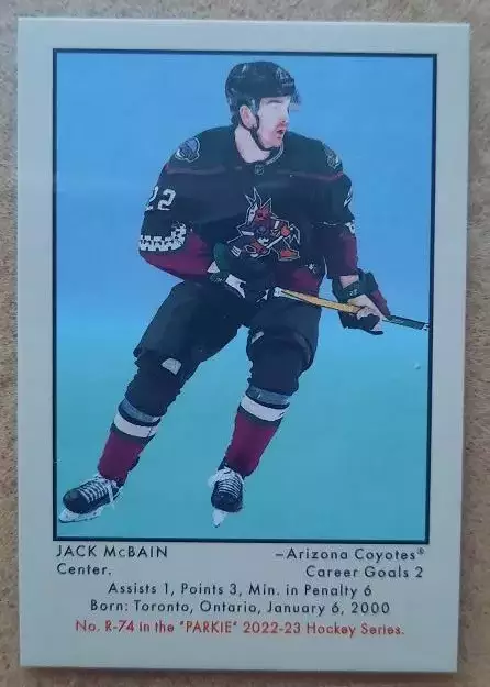 НХЛ Джек Макбэйн Аризона Койотис № R - 74