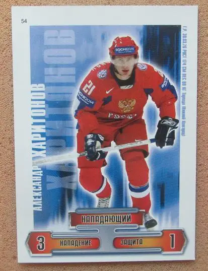 карточка Александр Харитонов Россия Динамо Москва № 54