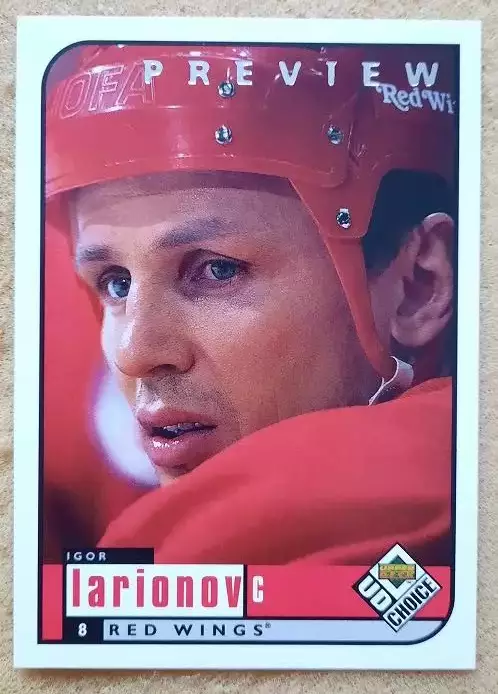 НХЛ Игорь Ларионов Детройт Ред Уингз Воскресенск ЦСКА Москва № 71