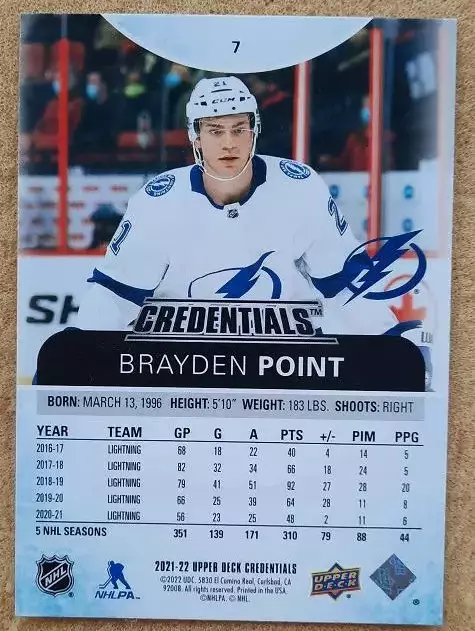 НХЛ Брэйден Пойнт Тампа Бэй Лайтнинг № 7 1