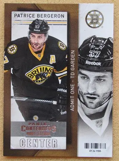 НХЛ Патрис Бержерон Бостон Брюинз № 31