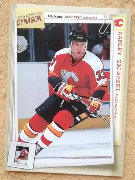 НХЛ Зарли Залапски Калгари Флэймз № 15