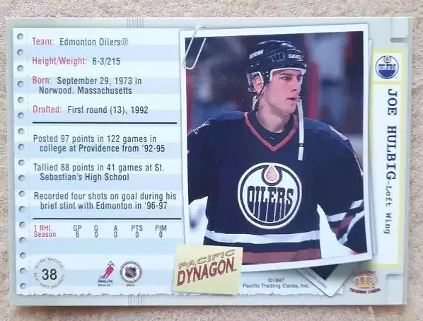 НХЛ Джо Халбиг Эдмонтон Ойлерз № 38 1